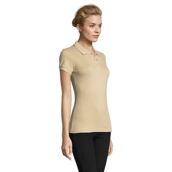 SOLS Womens/Ladies Perfect Polo Shirt (Sand) - Image 3
