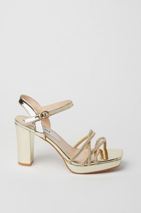 Taylor Diamante Platform Heeled Sandals - Image 2