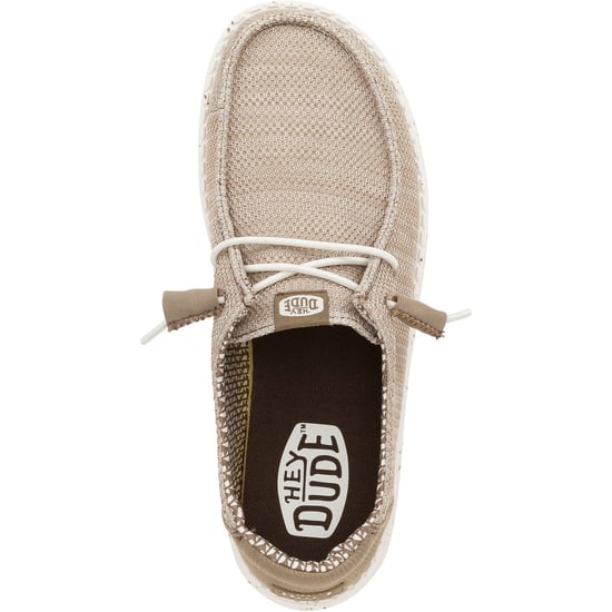 HEYDUDE Wendy Stretch Mesh Polyester Dam Loafers i valnötsfärg - Image 4