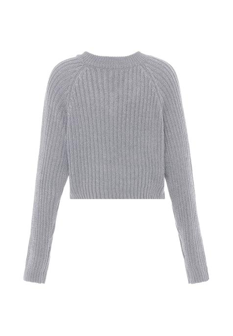 Mymo Jumper Dames licht grijs melange - Image 2