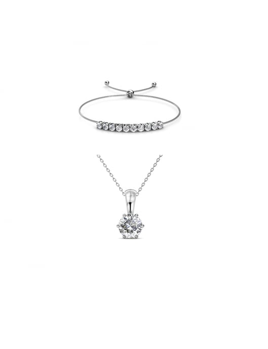 Crystal Mia Födelsesten Set - Silver och kristall - Image 1