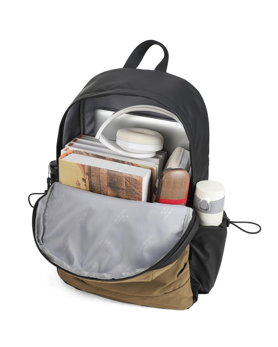 Aoking Backpack Unisex LIGHT BROWN - Image 5
