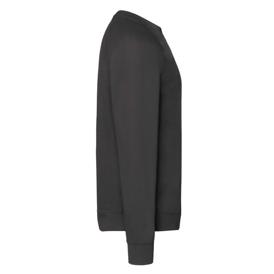 Fruit of the Loom Heren Klassiek 80/20 Raglan Sweatshirt (Zwart) - Image 3