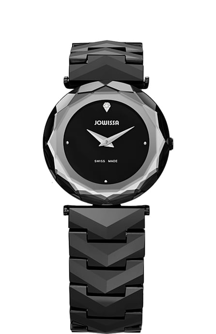 Jowissa: Womens Safira Diamond Black Watch