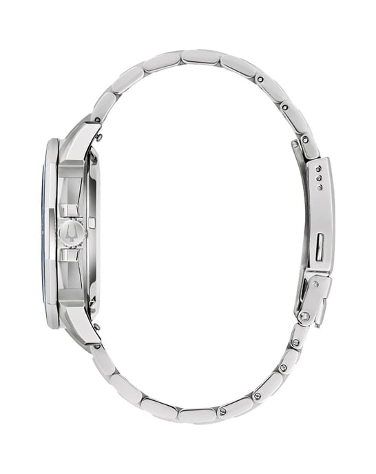 Bulova Marine Star C Series Hpq Precisionist Heren Zilveren Horloge 96B434 - Image 3