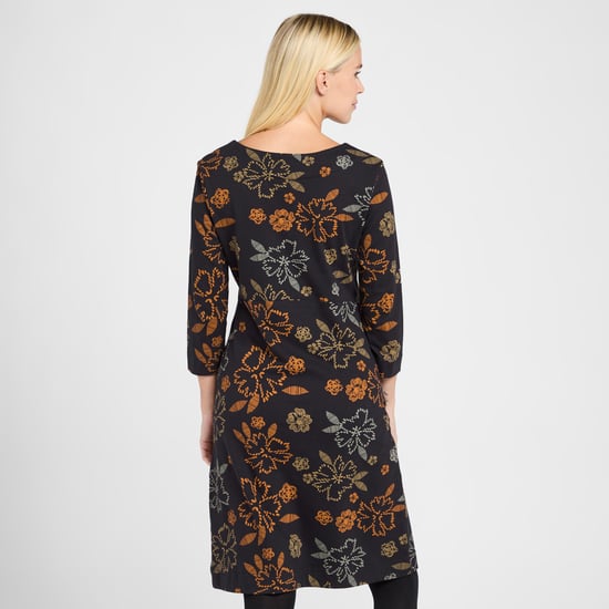 Weird Fish Women's Starshine Organic Jersey Dress, Navy