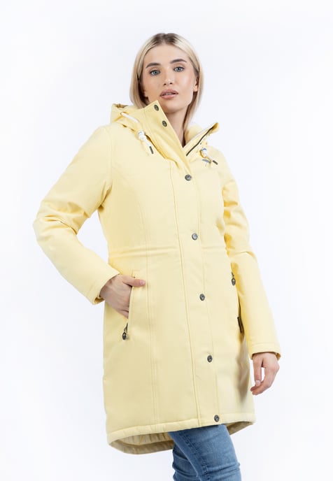 Schmuddelwedda Winter parka Dames lichtgeel - Image 3