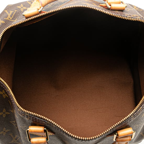 Vintage Louis Vuitton Monogram Speedy 35 Brown - Image 4