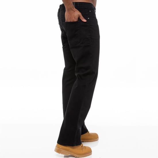 Enzo Heren Bootcut Stretch Denim Jeans - Image 4