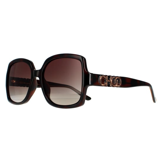 Jimmy Choo Square Womens Dark Tortoise Brown Polarized SAMMI/G/S