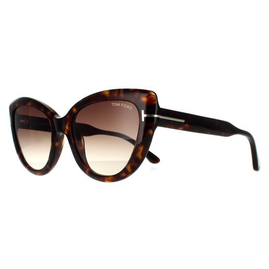 Tom Ford Cat Eye Dam Mörk Havanna Brun Gradient - Image 2