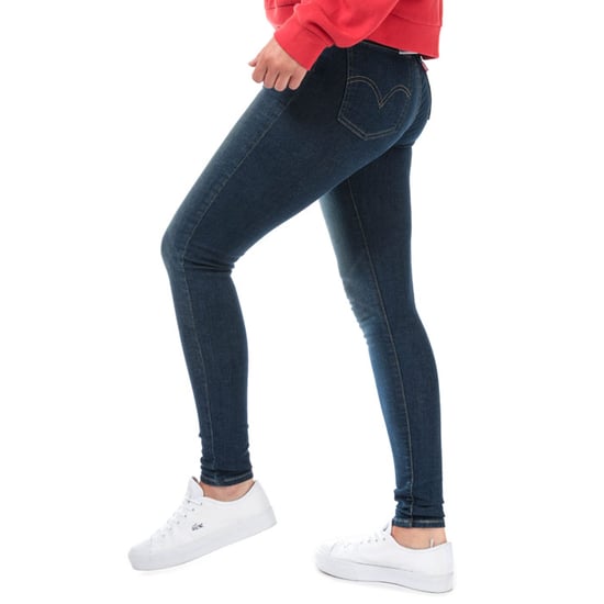 Women's Levis Mile High Super Skinny Jeans in Dark Blue
