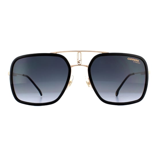 Carrera Aviator Mens Gold Black Dark Gray Gracient zonnebril - Image 1