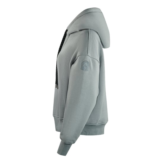Parajumpers Githa Plain Shark Grey Oversized Hoodie - Image 3