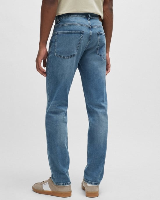 BOSS Orange Re Maine Mens Regular Fit Jeans in Blue Comfort-Stretch Denim NOS - Image 2