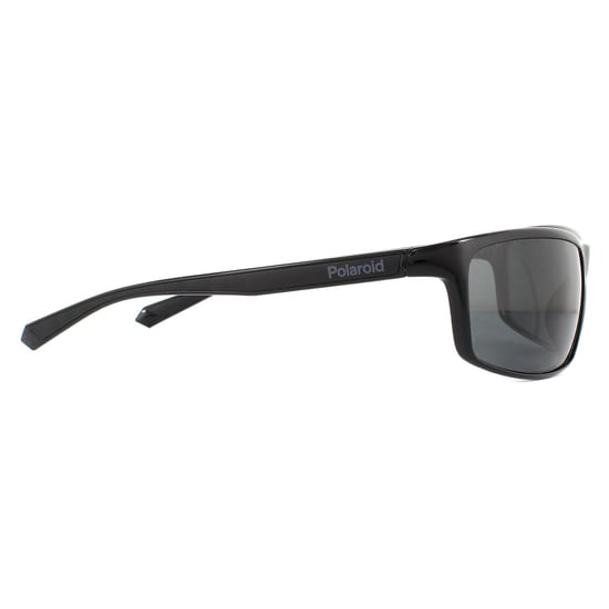 Polaroid Sport Wrap Mens Black Grey Polarized Sunglasses