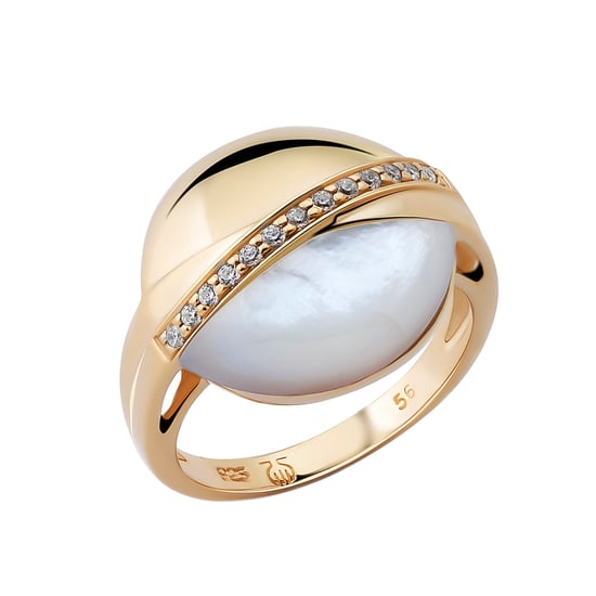 Orphelia Dames 925 Sterling Zilveren Ring - Goud ZR-7506/G - Image 2