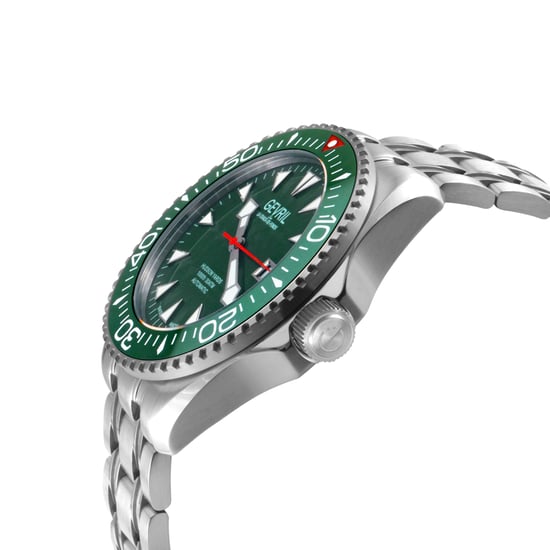 Gevril Men's Hudson Yards Swiss automatic Sellita SW200 green dial Stainless steel watch