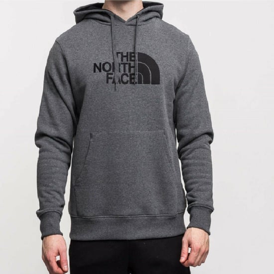 The North Face Mens Drew Peak Embroidery Overhead Hoodie Grey