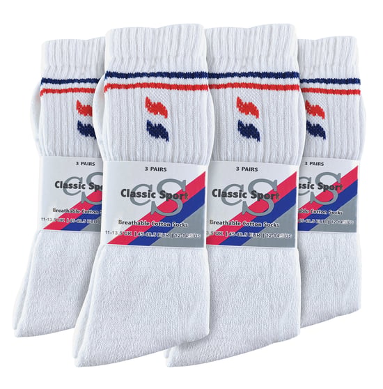 Sock Snob - 12 par sportstrumpor i bomull för herrar i vitt och svart - Vit - Image 2