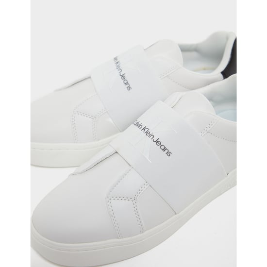 Vrouwen Calvin Klein Elastische Cupsole Sneakers in Wit - Image 4