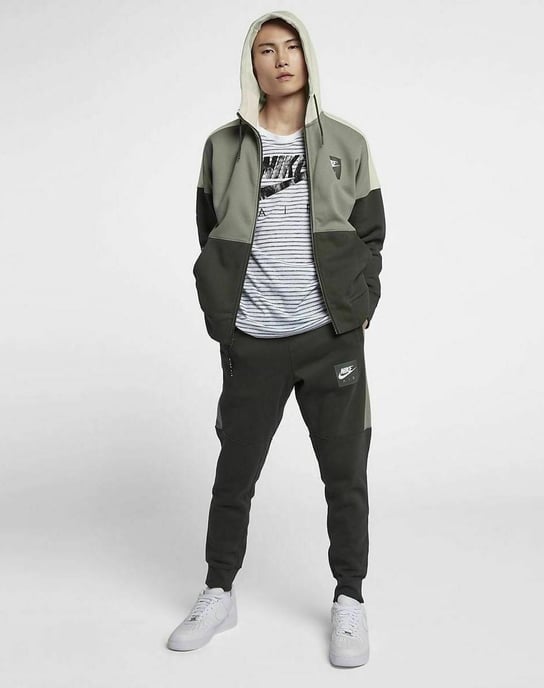 Nike Air Trainingspak met rits voor heren Olijfgroen - Image 1