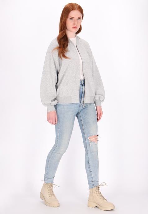 Dreimaster Sweat-jacket women Grey melange - Image 2
