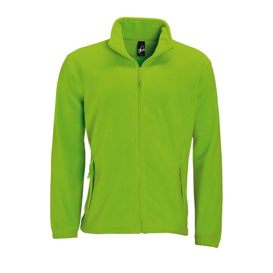 SOLS Mens North Full Zip Outdoor Fleece Jacket (Lime) - Image 1