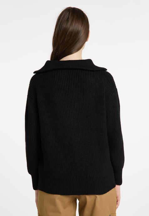 Dreimaster Knitted pullover women black - Image 3
