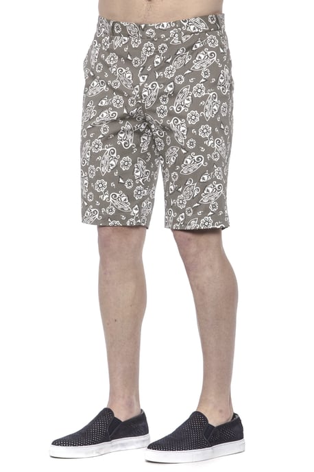 PT Torino Men's Green Cotton Short