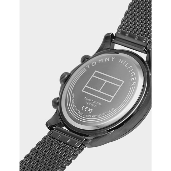 Accessories Tommy Hilfiger Miles Chronograph Mesh Bracelet Watch in Black - Image 5