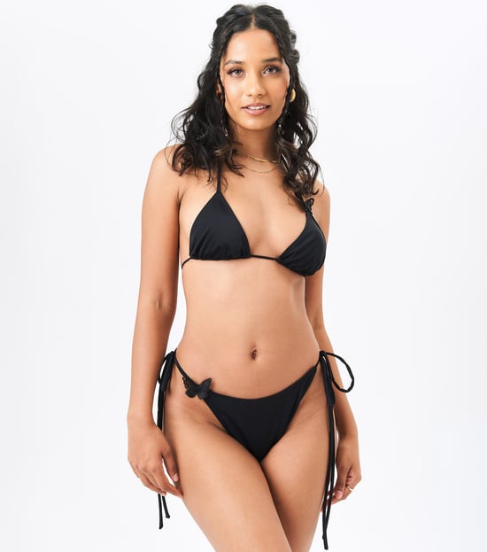 Bikinibyxa med knytband och fjärilsdetalj - Image 1