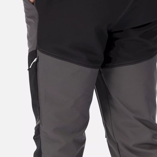 Regatta Mens Questra IV Hiking Trousers (Dark Grey/Black)