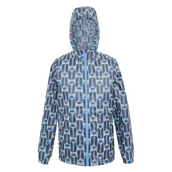 Regatta Womens/Ladies Orla Kiely Tall Flowers Packaway Waterproof Jacket (Navy)