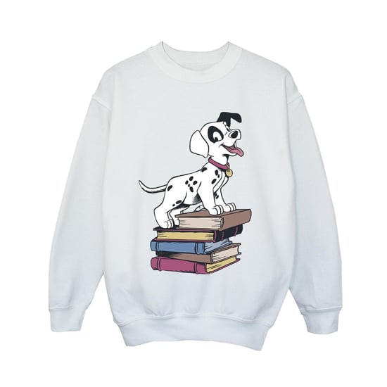 Disney Boys 101 Dalmatians Books Sweatshirt (White)