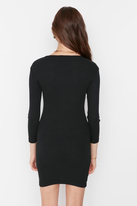 Trendyol Dam Scoop neck bodycone Midiklänning - Image 5