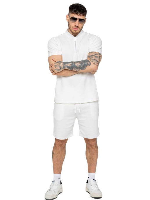 Enzo | Mens Textured Summer Shorts - Image 3