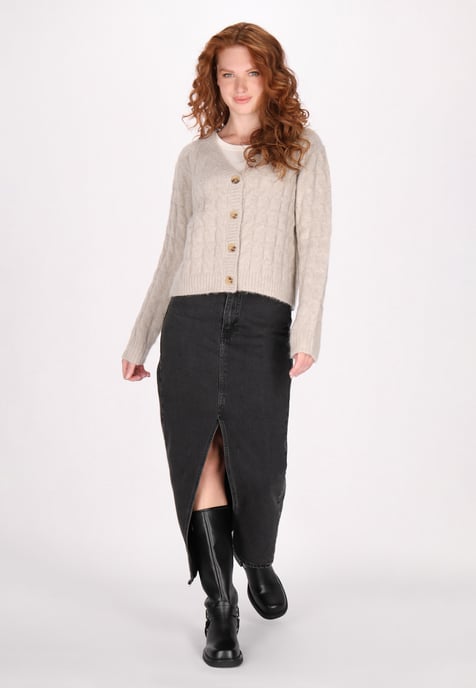 Dreimaster Vest Dames licht bruin melange - Image 2