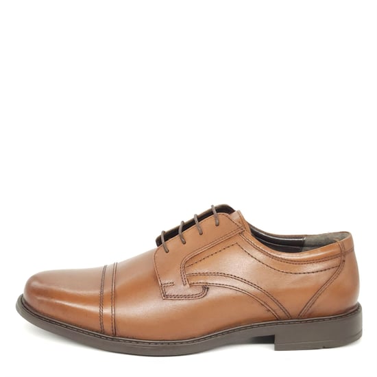 Oaktrak Charles Leather Tan Mens Lace Up Shoes