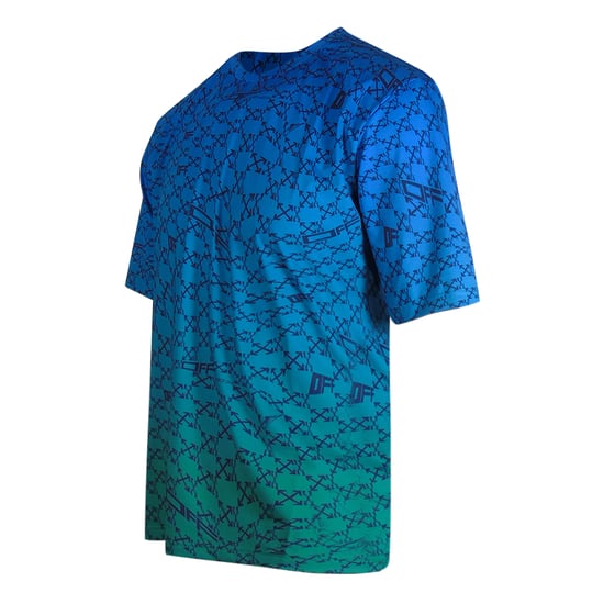 Off-White All-Over Peacock Blue Sports T-Shirt
