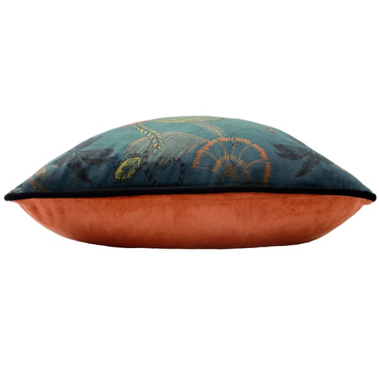 Paoletti Tropical Cheetah Velvet Piped Cushion Cover - Image 3