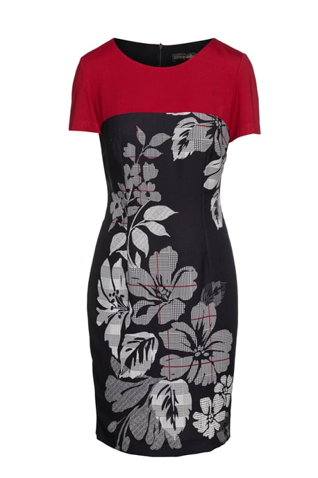 Red Floral Dress by Conquista
