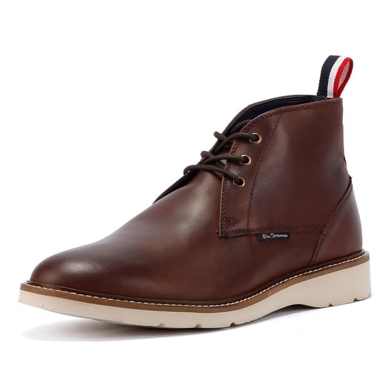 Ben Sherman Hampton Leren Herenlaarzen Bourgondië - Image 3
