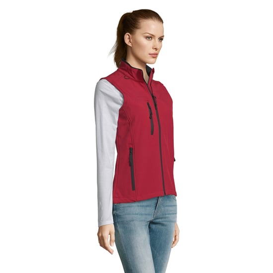 SOLS Dames/dames Rallye Soft Shell Bodywarmer Jacket (Rood) - Image 3