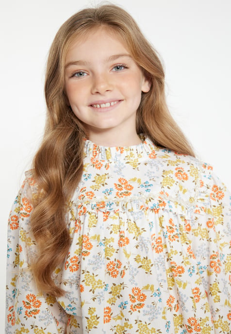 Dreimaster Blouse meisjes (kinderen) Oranje Veelkleurig - Image 5