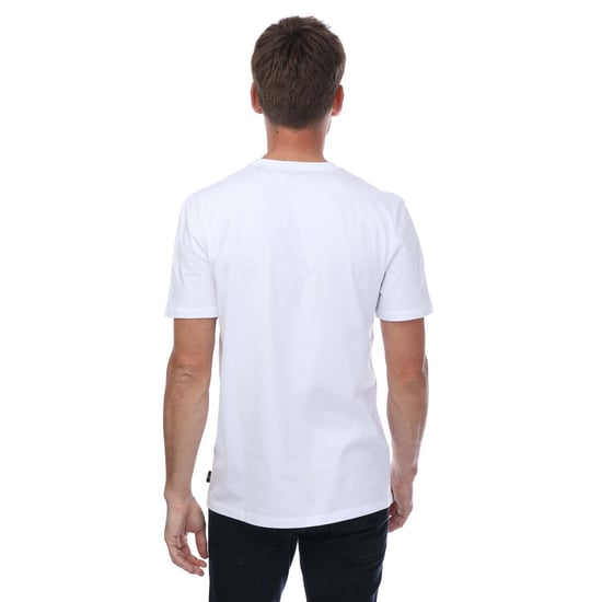 Men's Ted Baker Broni Branded T-Shirt in White - Image 2