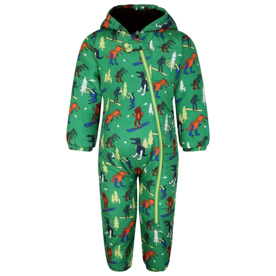 Dare 2B Baby Bambino II Dinosaur Waterproof Snowsuit (Trek Green)