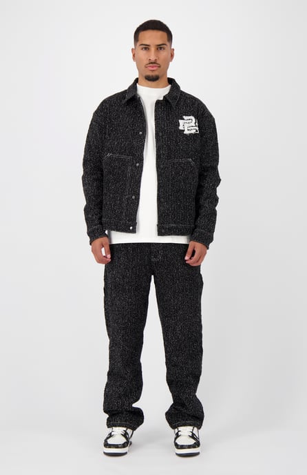 Black Bananas, Boucle Denim Pants, Black