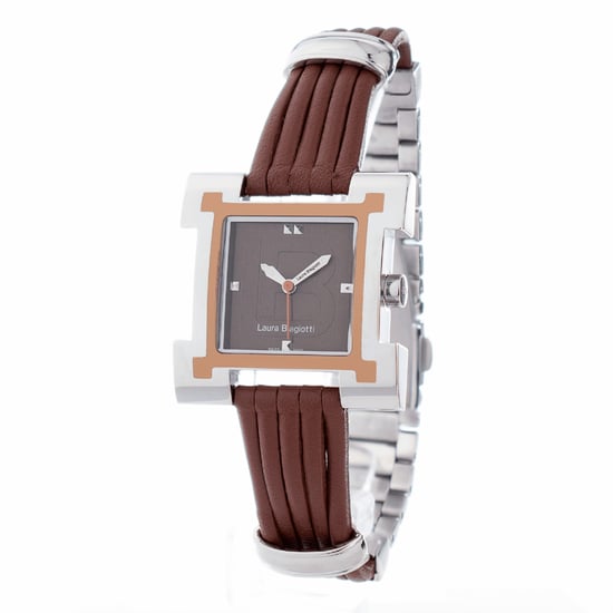 Laura Biagiotti Ladies Watch Quartz silver brown - Image 1