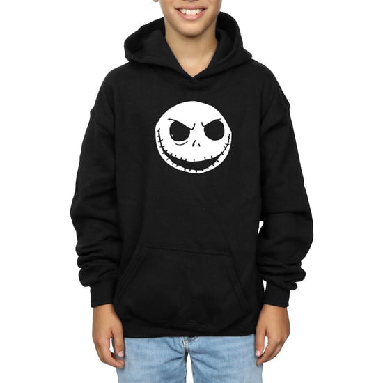 Disney Boys Nightmare Before Christmas Jack Skellington Face Hoodie (Black)